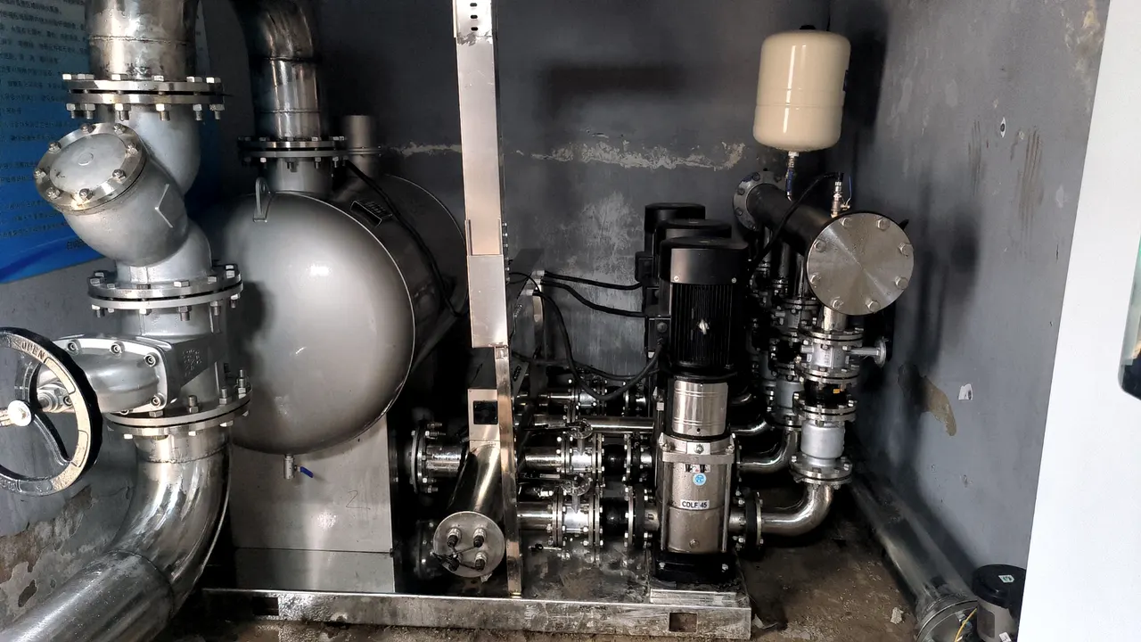 Two constant-pressure booster sets pressure-tested and shipped